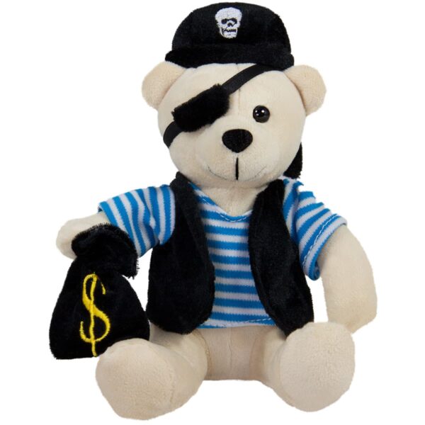 Pirate bear - With black hat and black vest