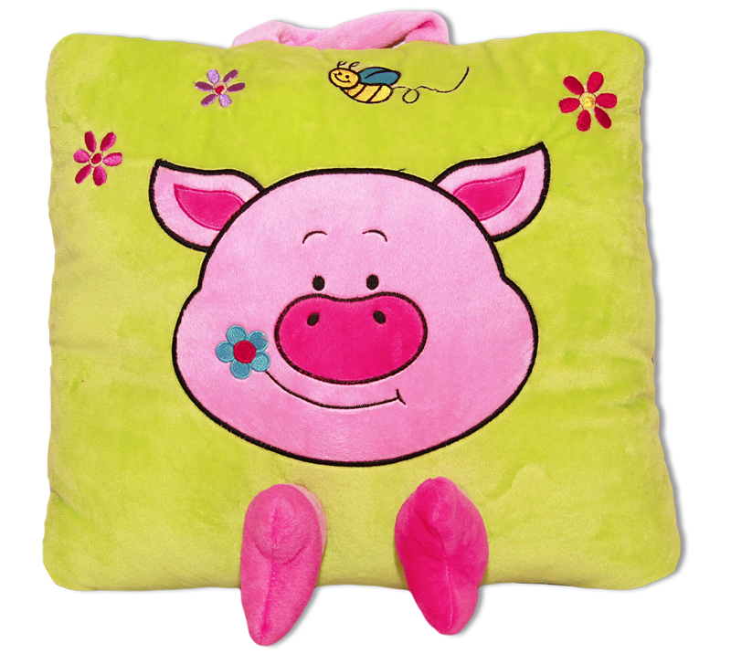 Pillow with animals - Pig