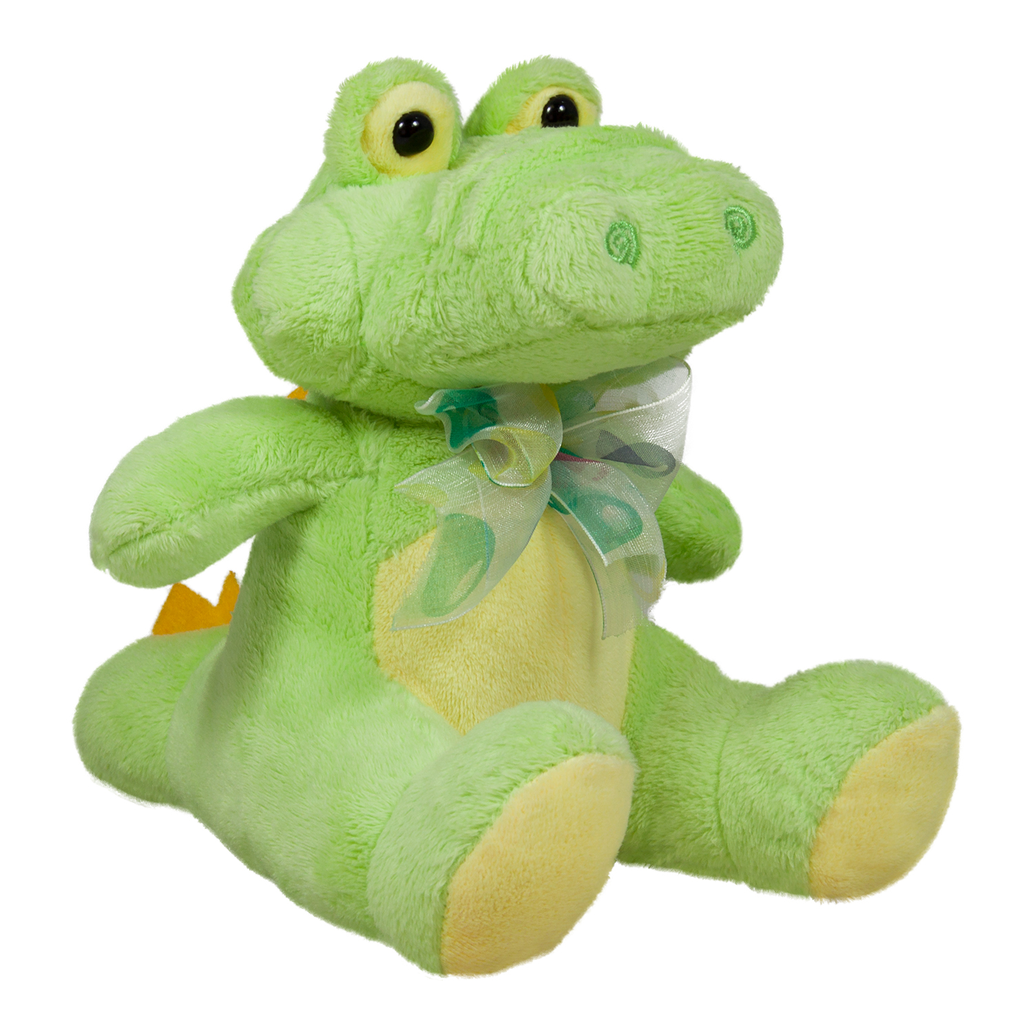 Crocodile with ribbon