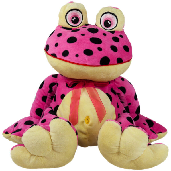 Frog on dots - Pink