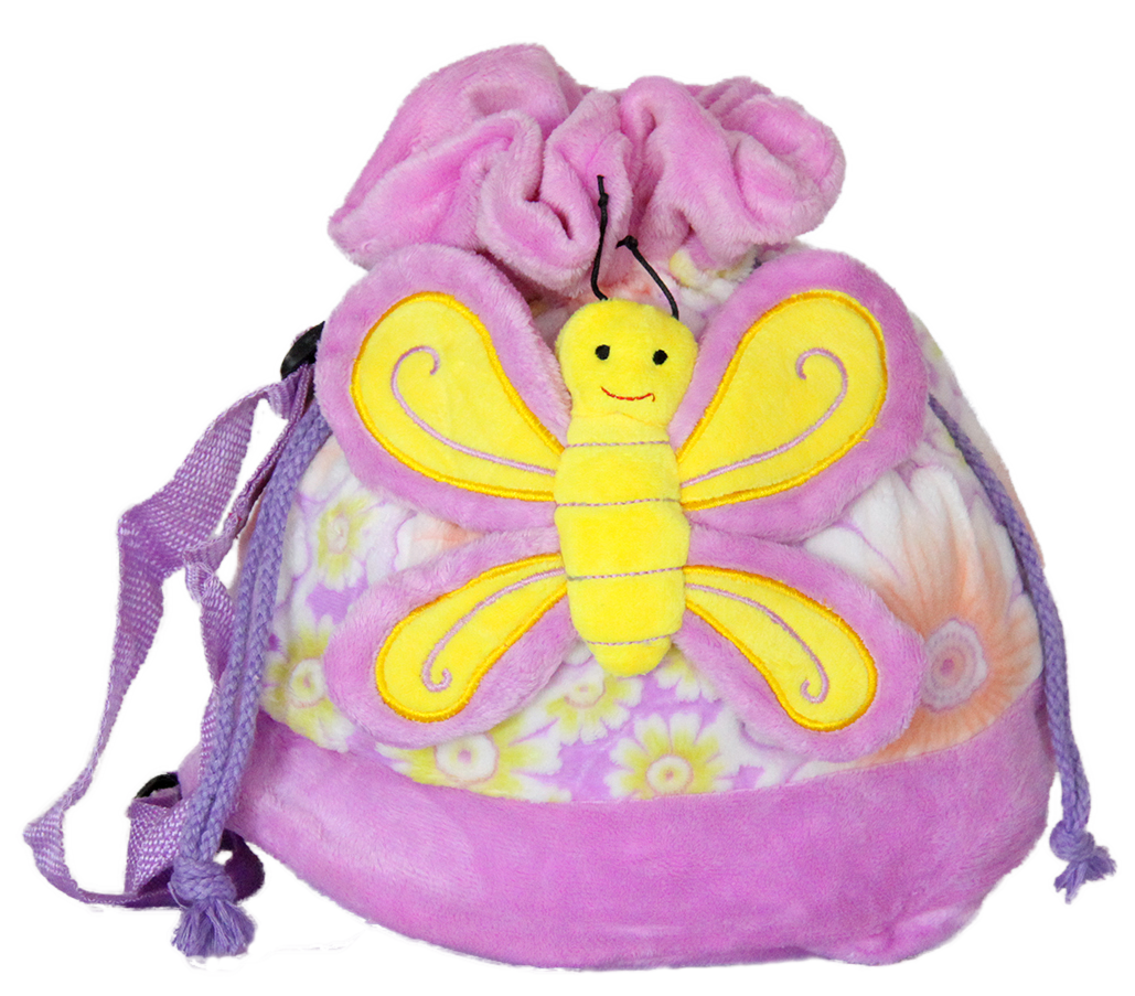 Backpack with butterfly - Purple