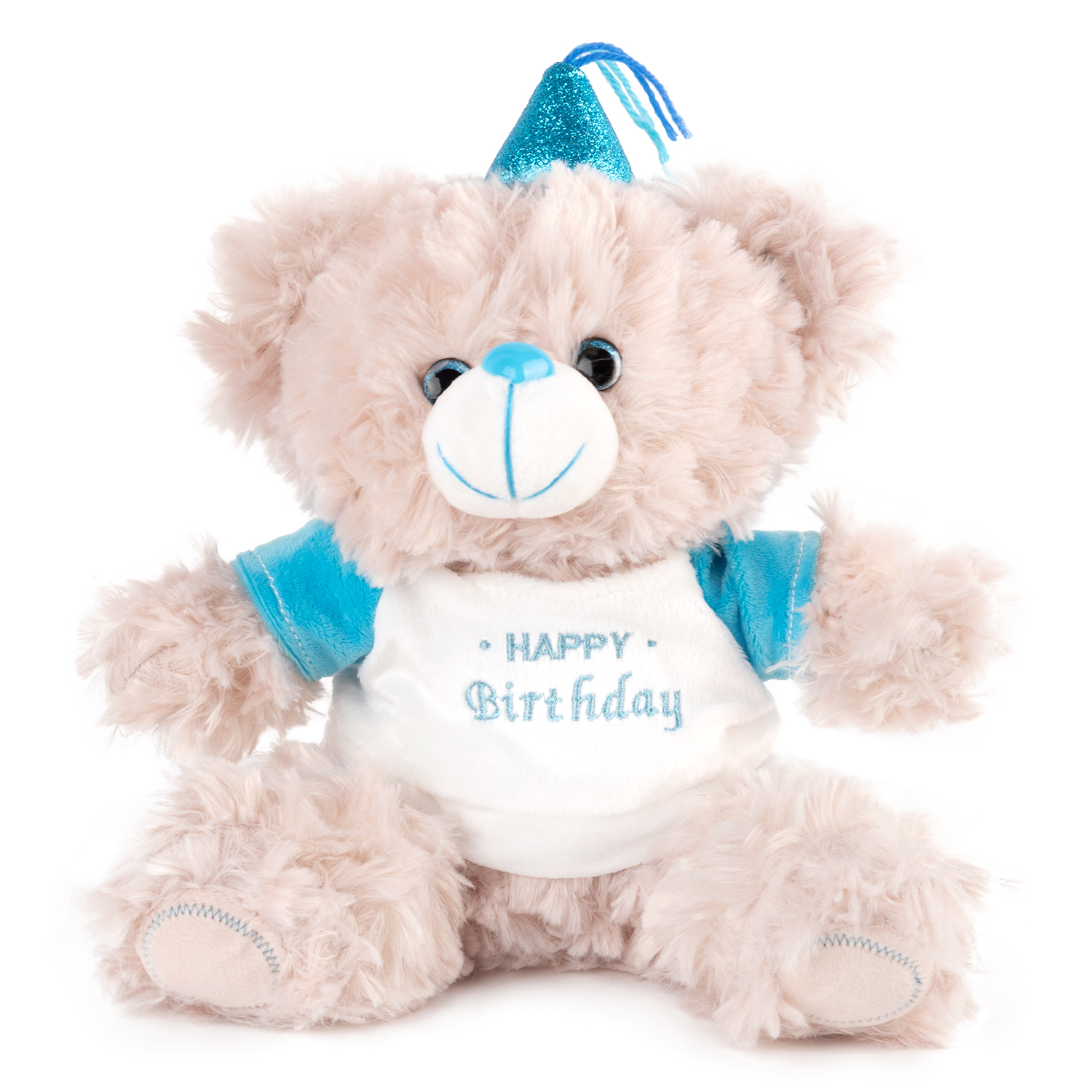 Bear "Happy Birthday" with sound - Blue