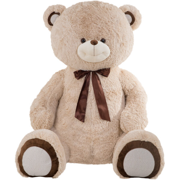 Huge bear with ribbon - Beige