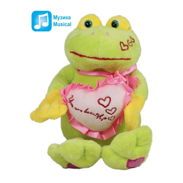 Frog with heart and sound