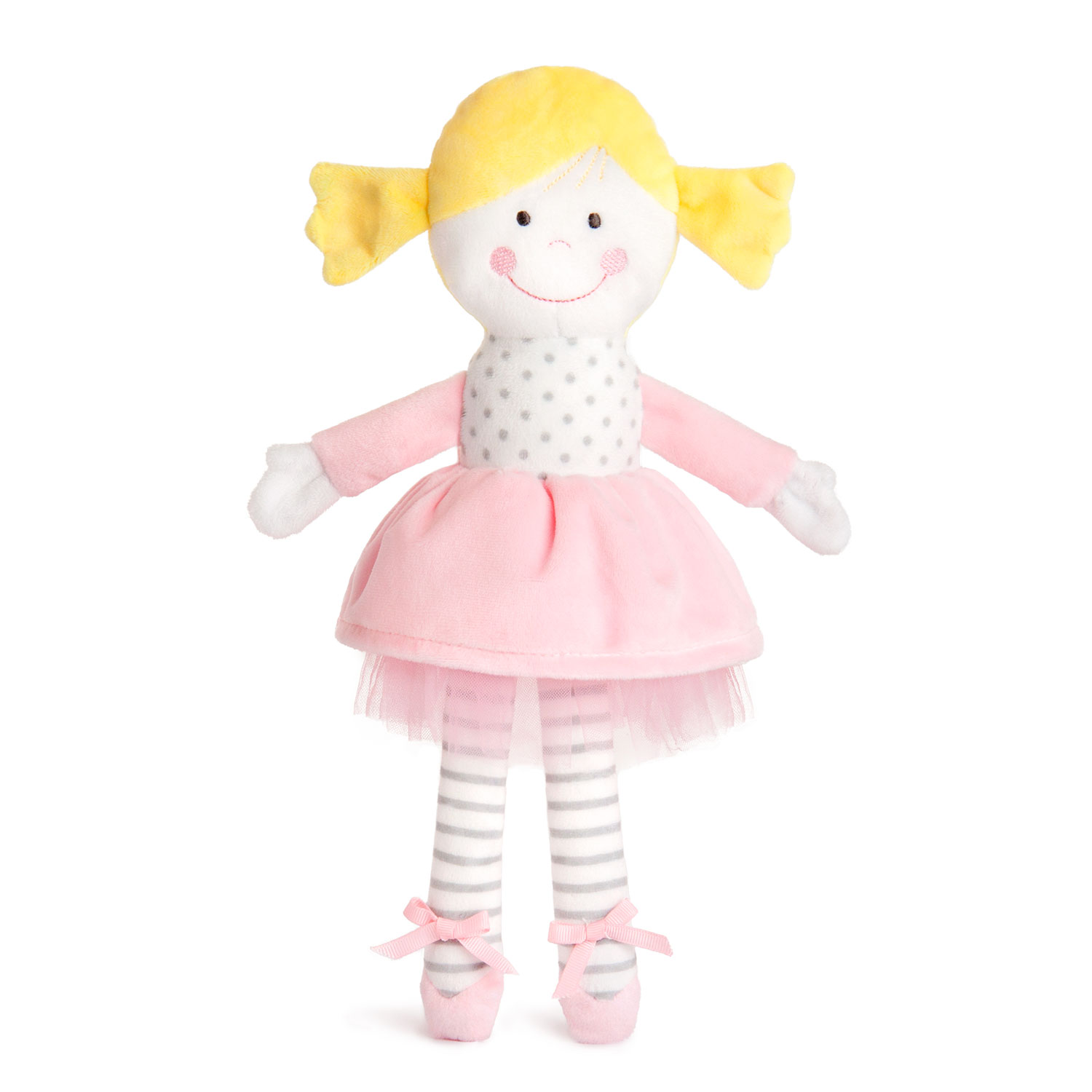 Baby soft doll DOLLY - Yellow