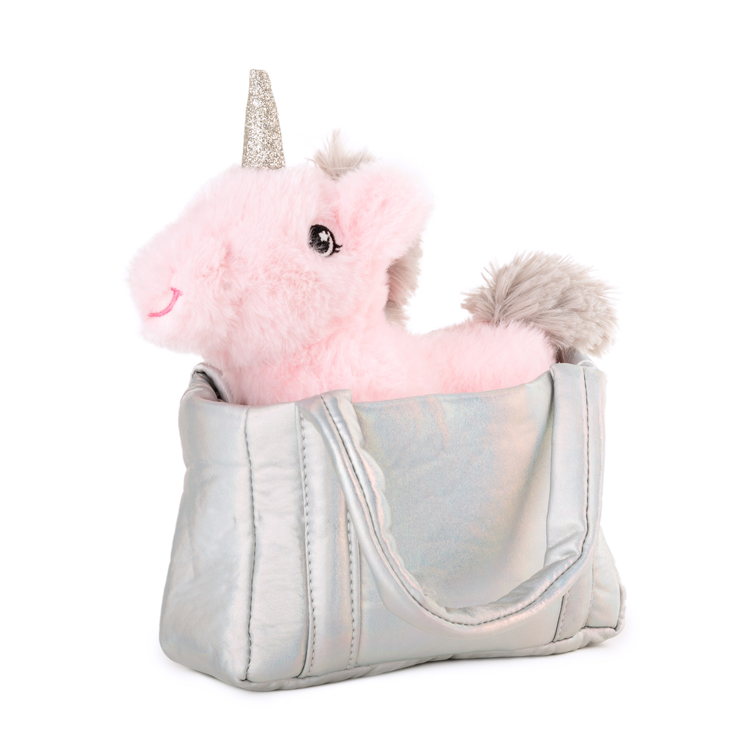 Unicorn in grey bag
