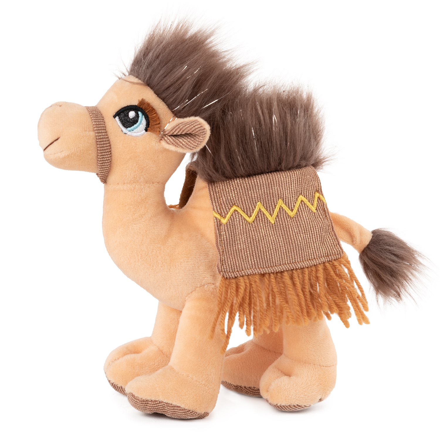 Camel with eyelashes and colored saddle - Pink