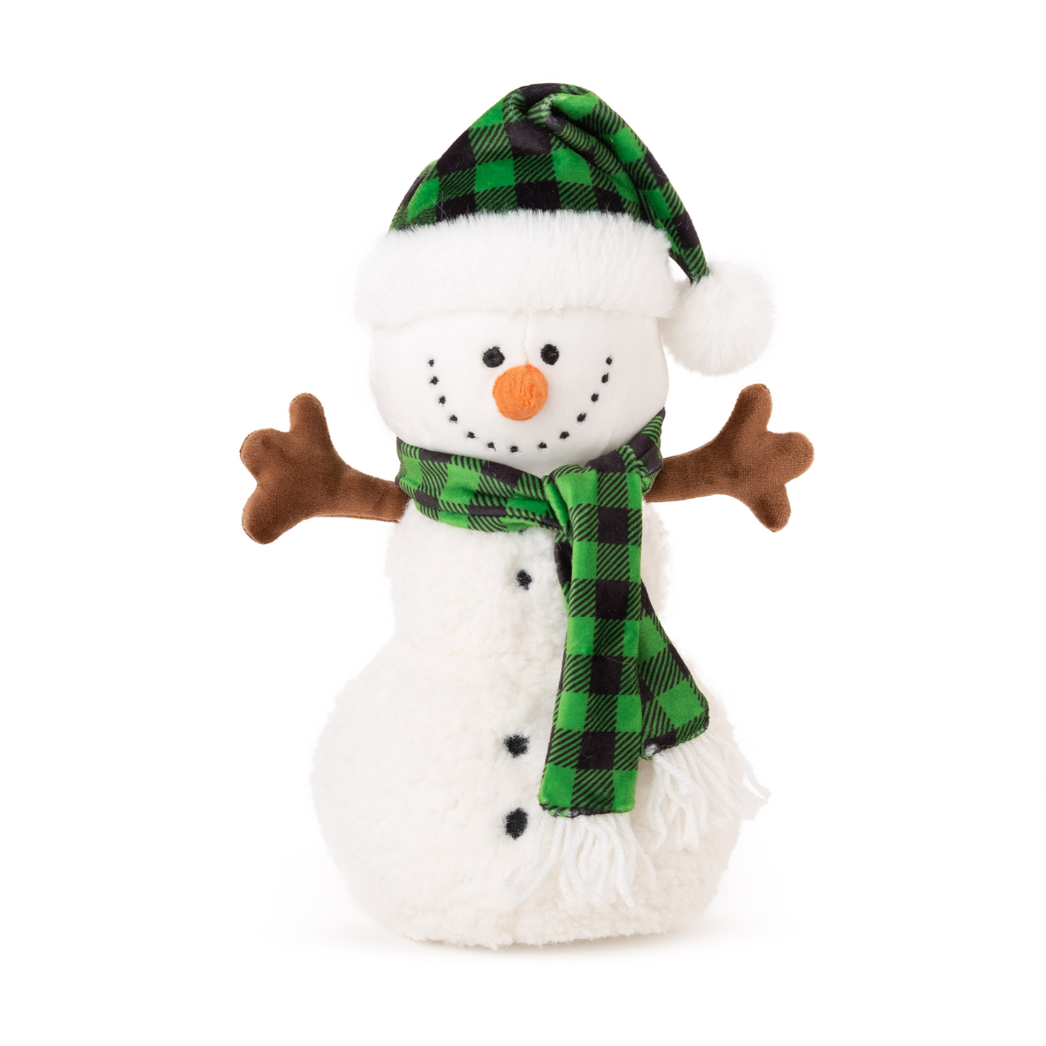 Snowman with hat and scarf - Green