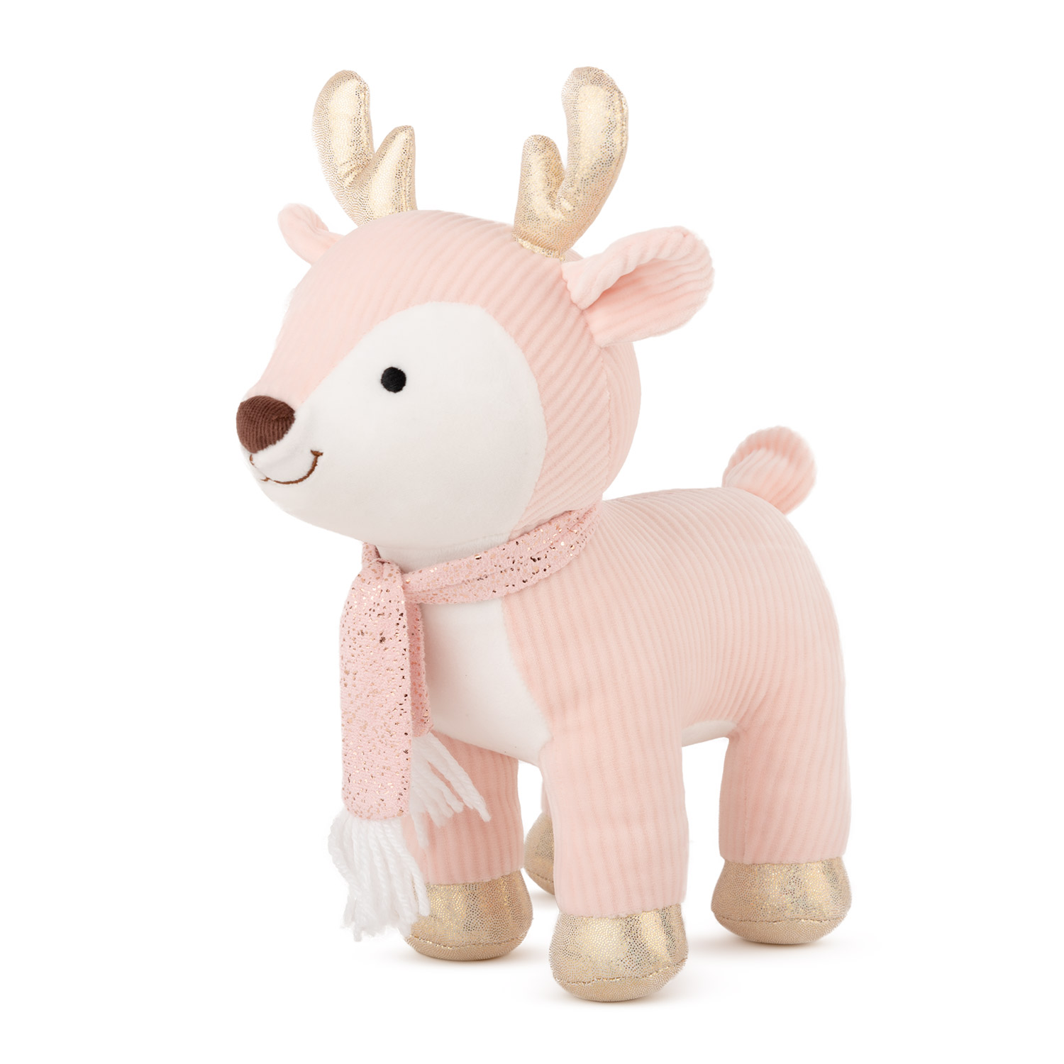 Christmas deer with scarf - Pink