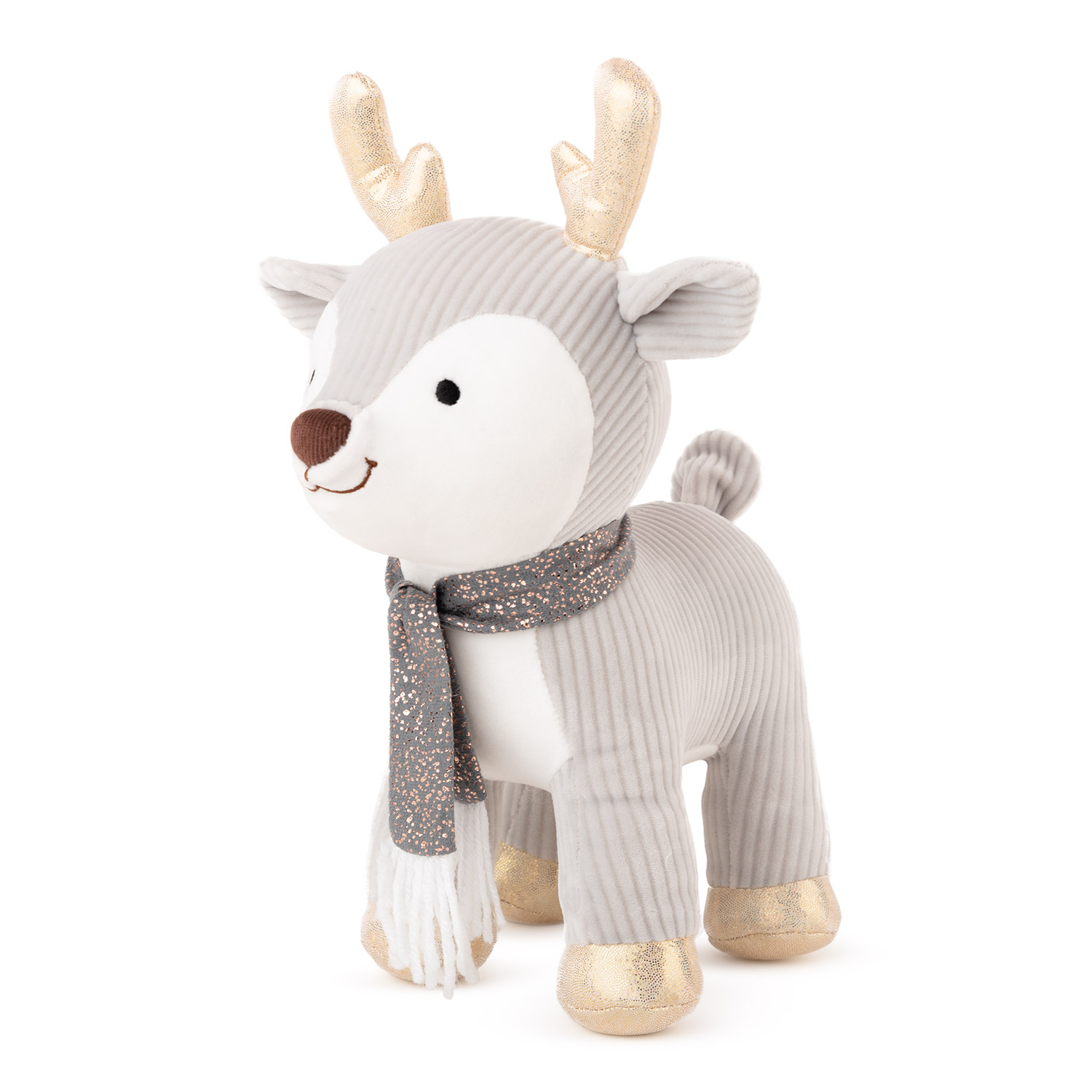 Christmas deer with scarf - Grey