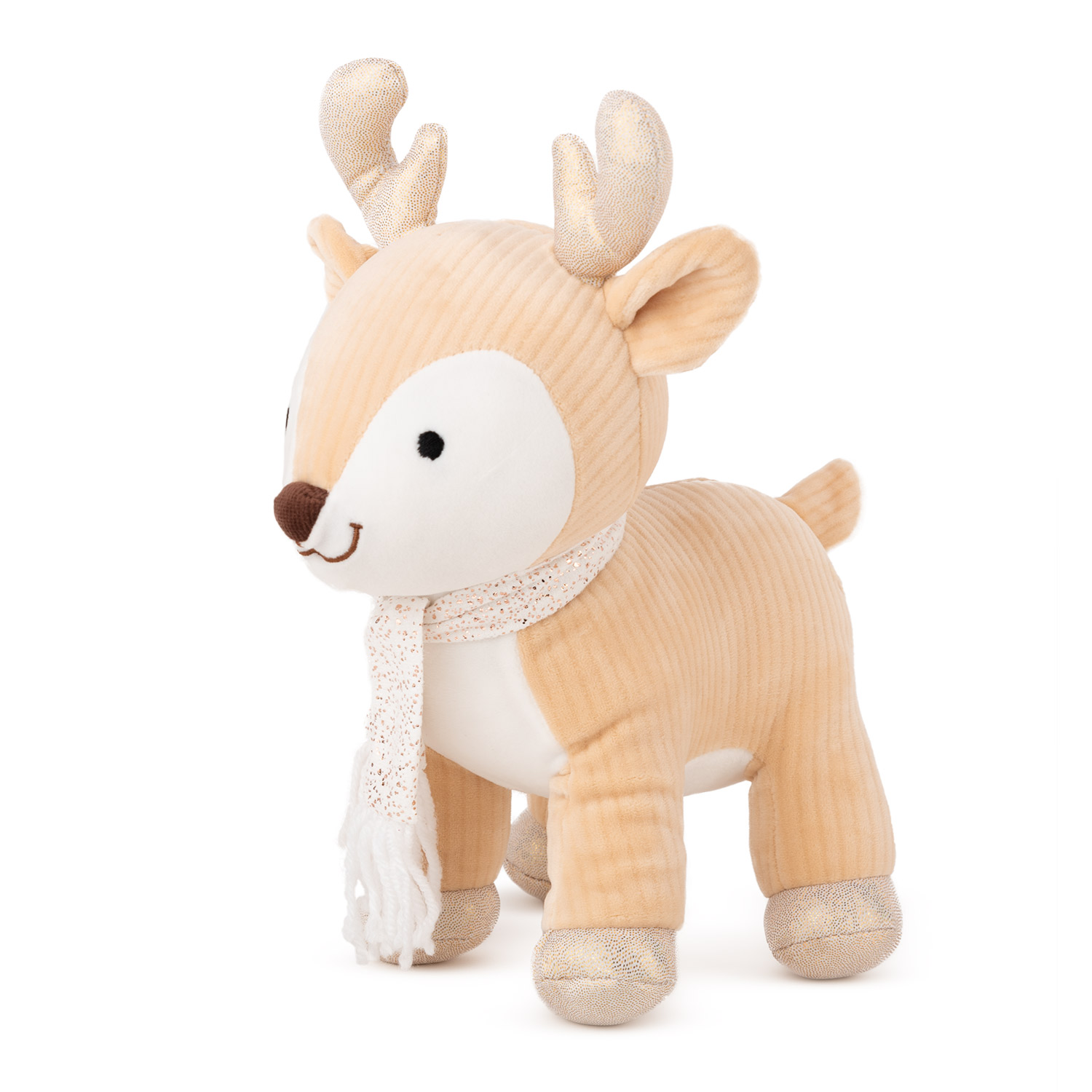 Christmas deer with scarf - Beige