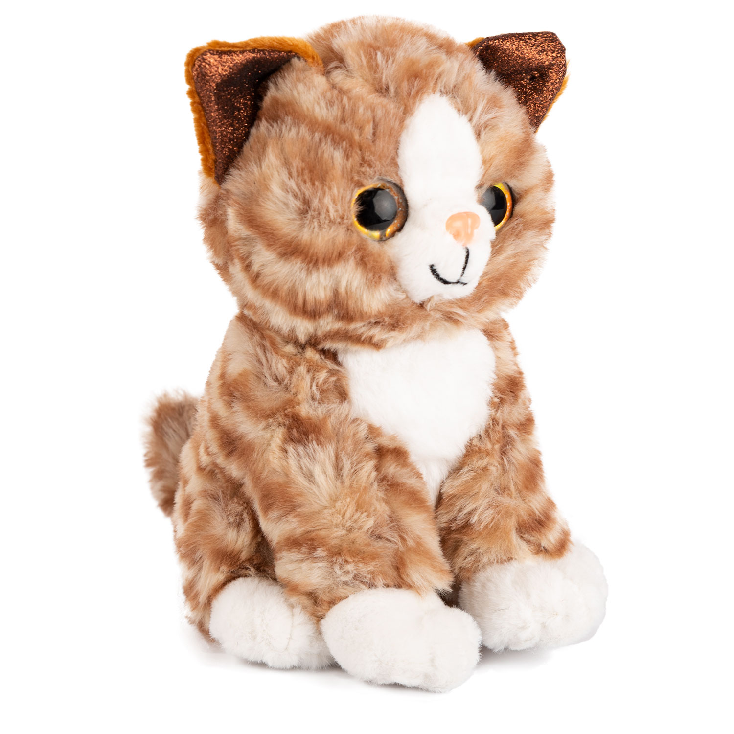 Kitten with glitter ears - Orange