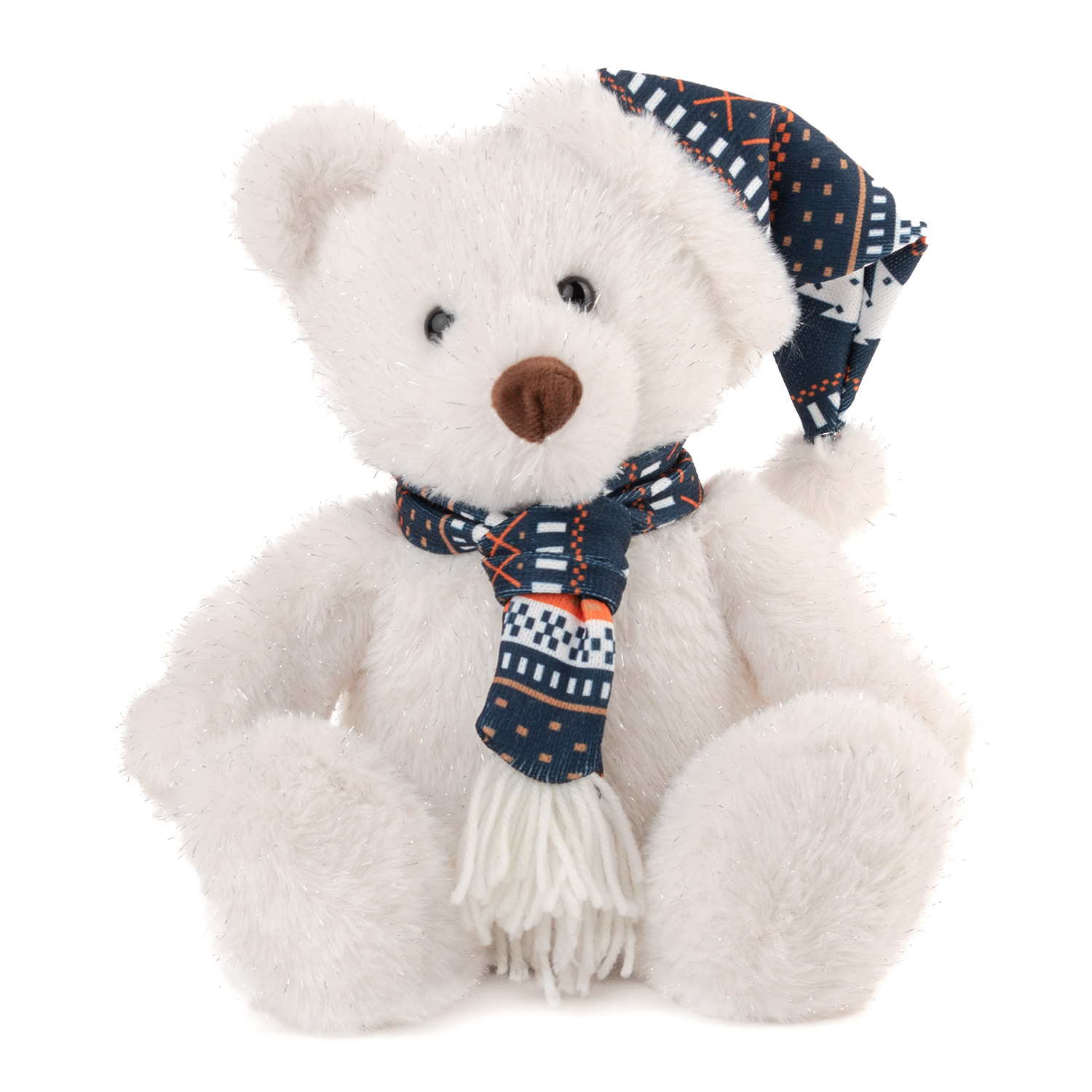Christmas bear with blue hat