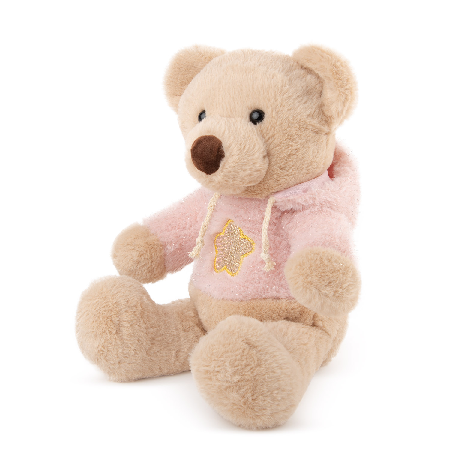 Bear with pink blouse - Beige