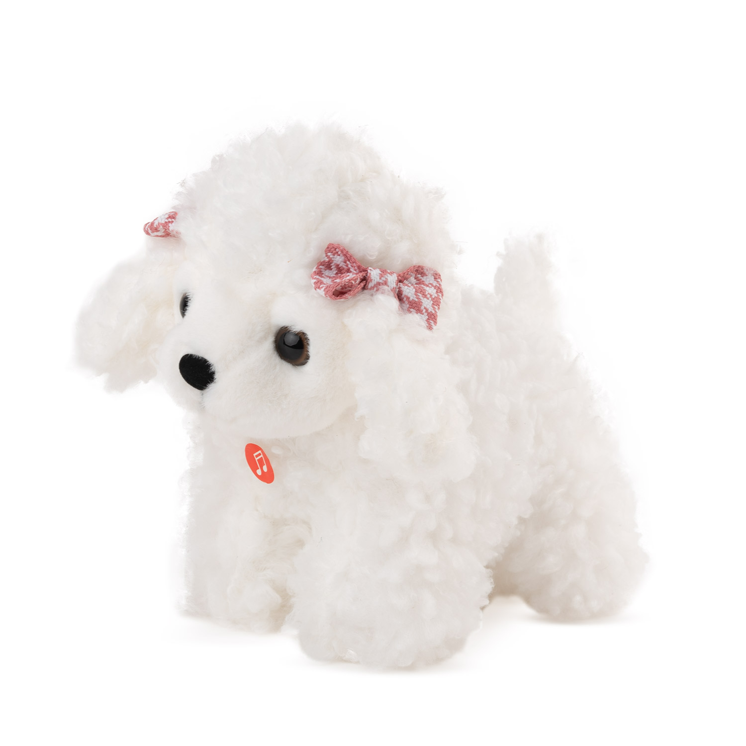 Poodle with sound - White