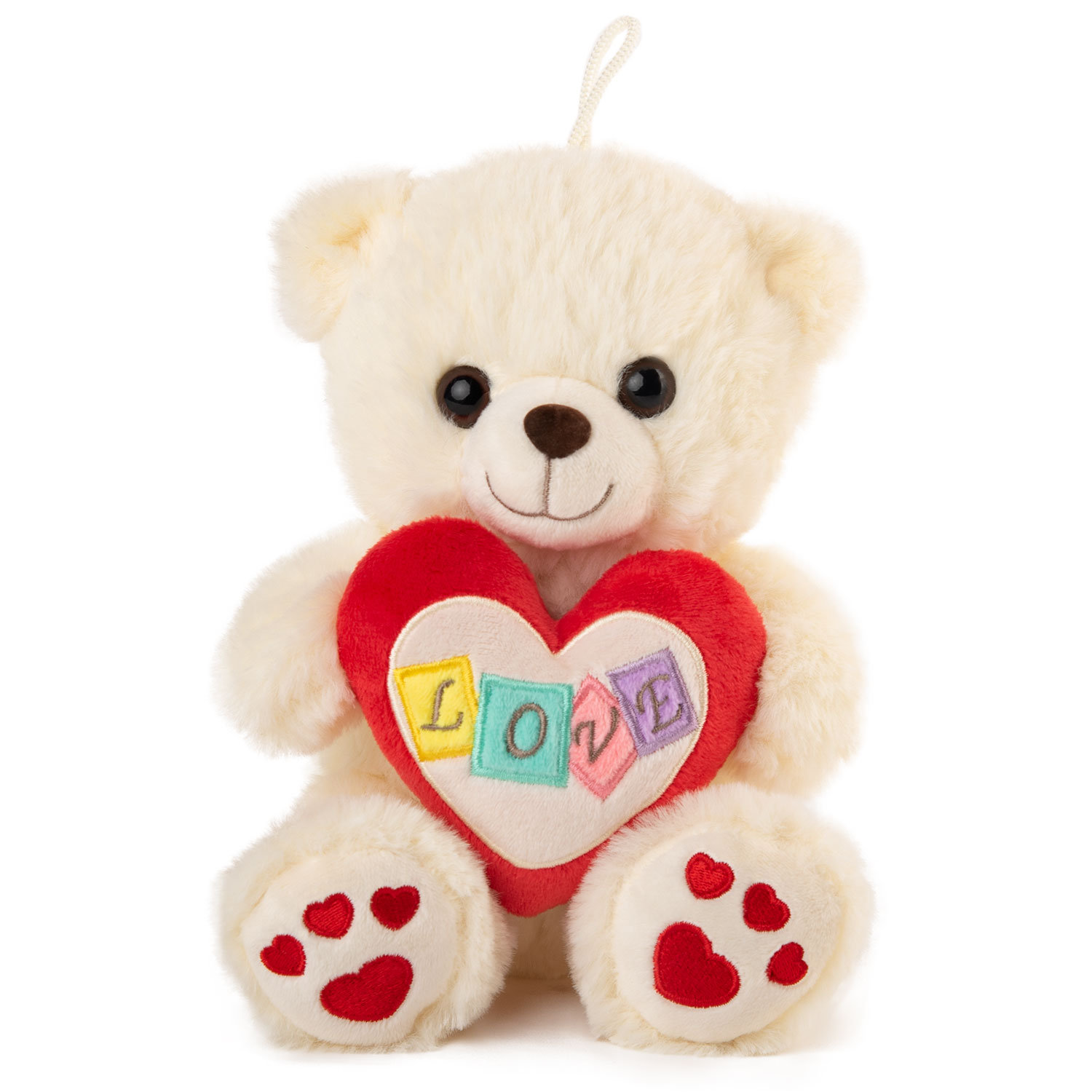 Bear holding heart /Love/ - Beige