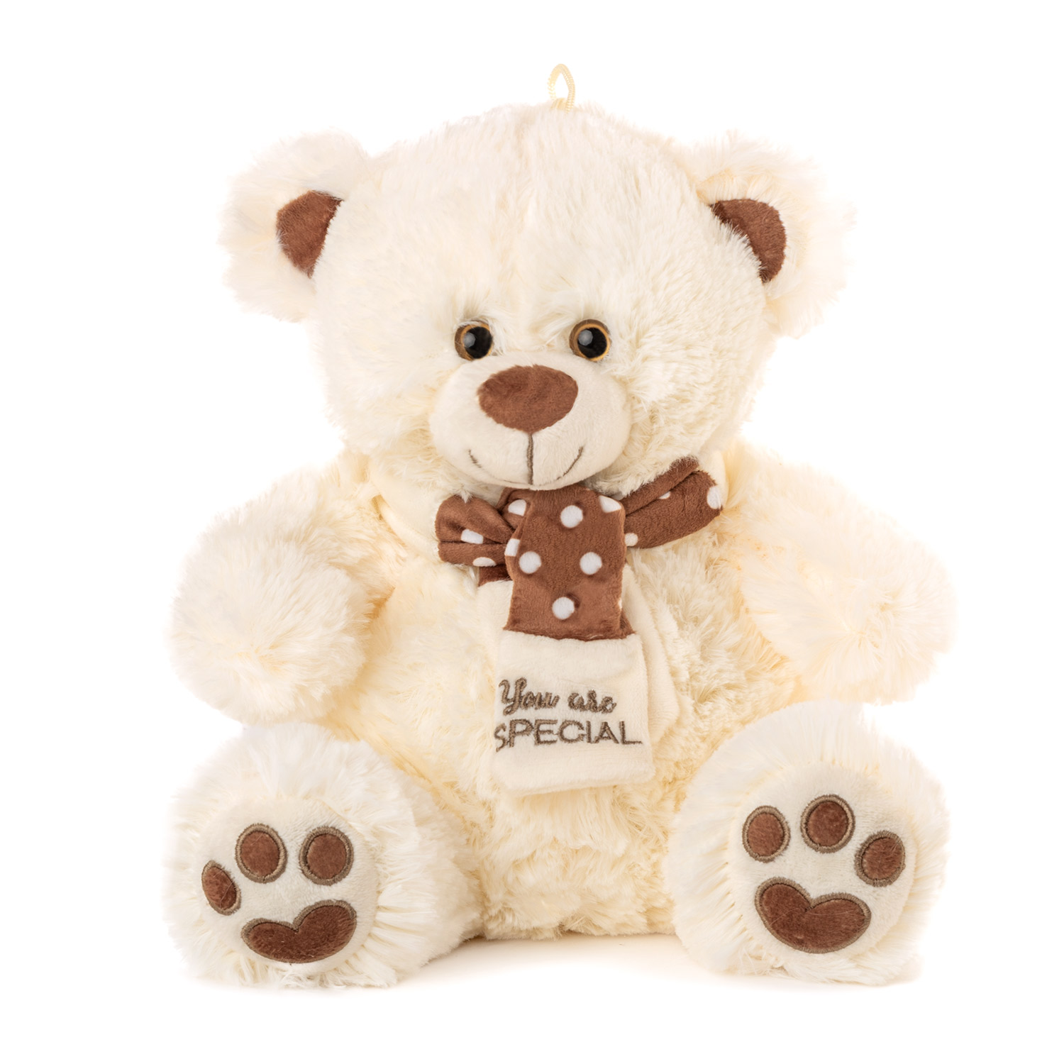 Bear with scarf - White