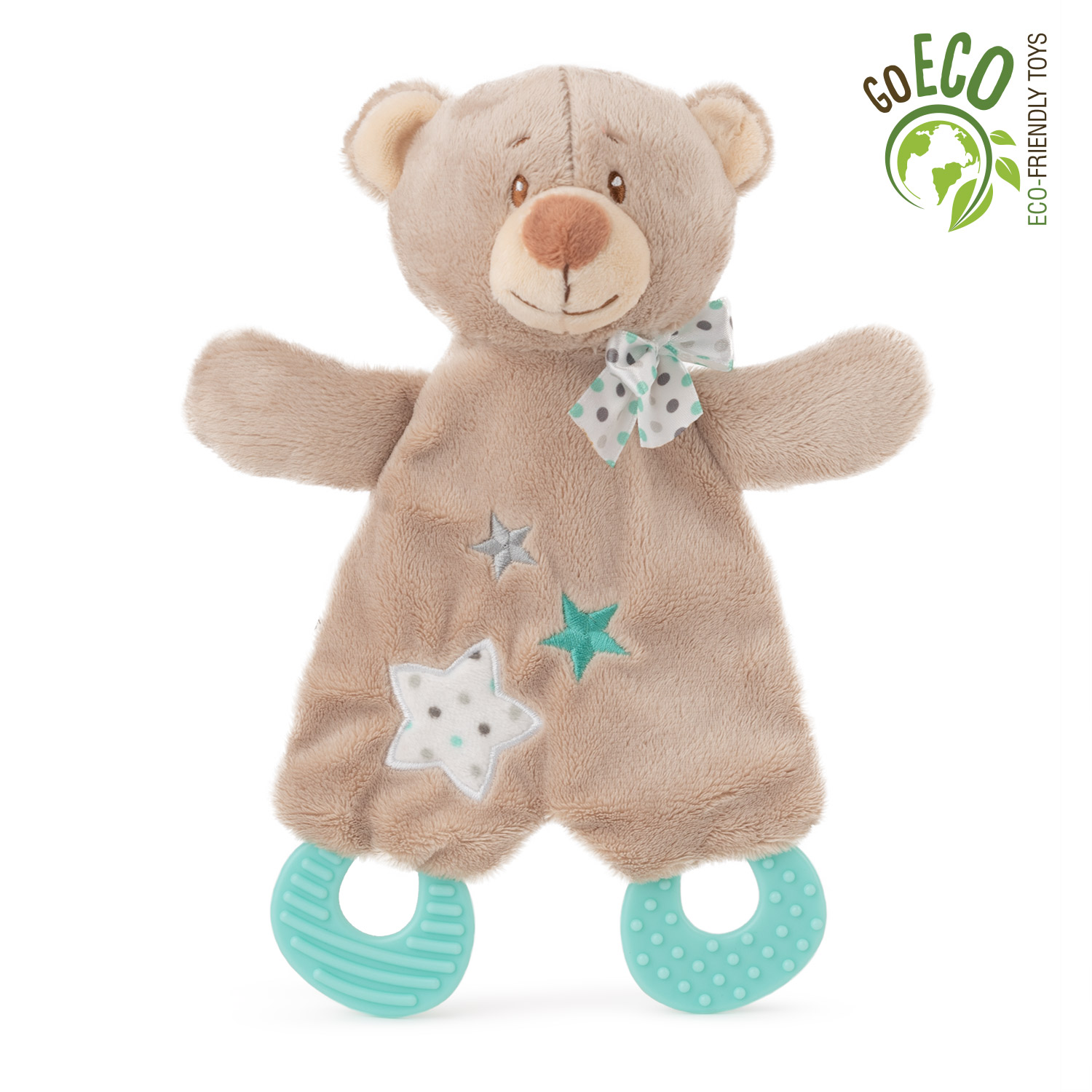 ECO Bear teether with noise - Blue