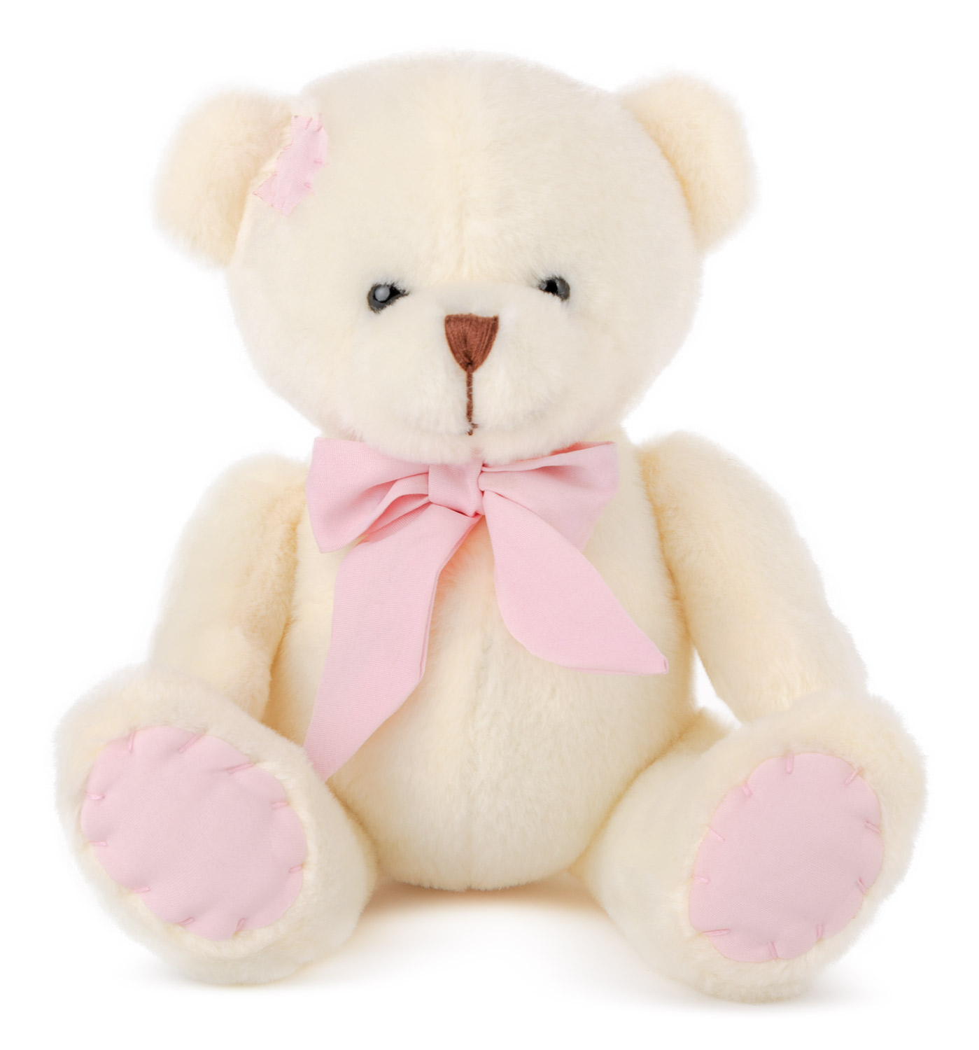 Bear with pink ribbon