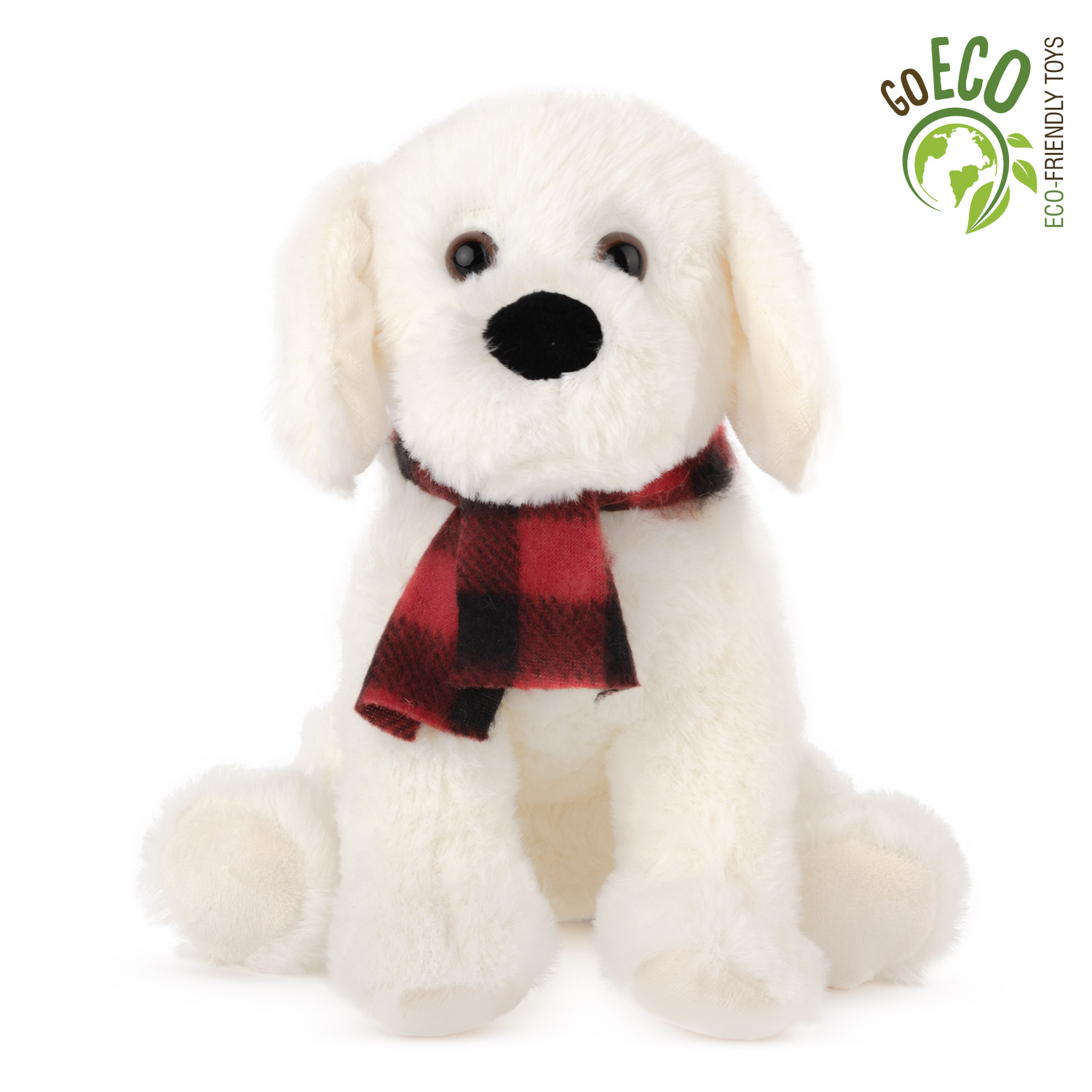 ECO Dog with scarf - White