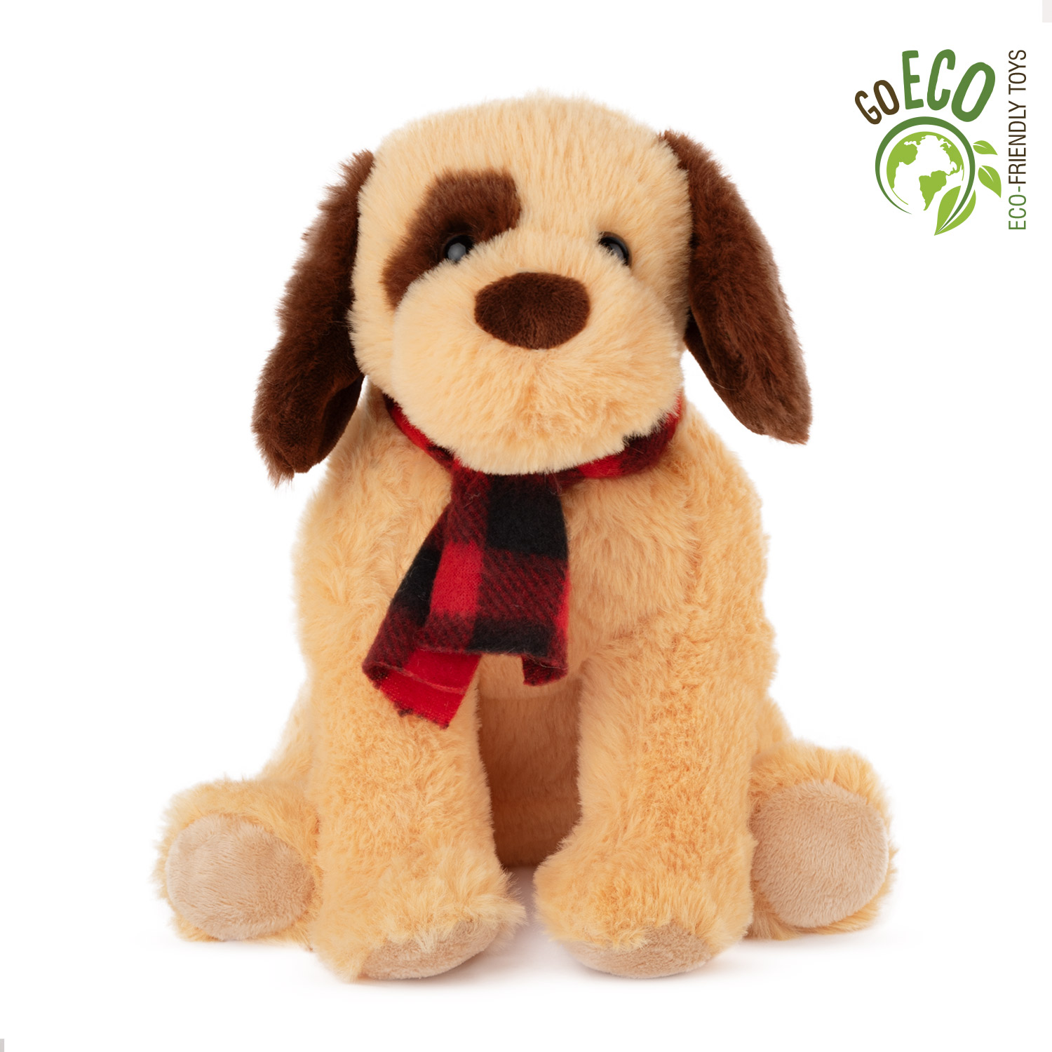 ECO Dog with scarf - Brown