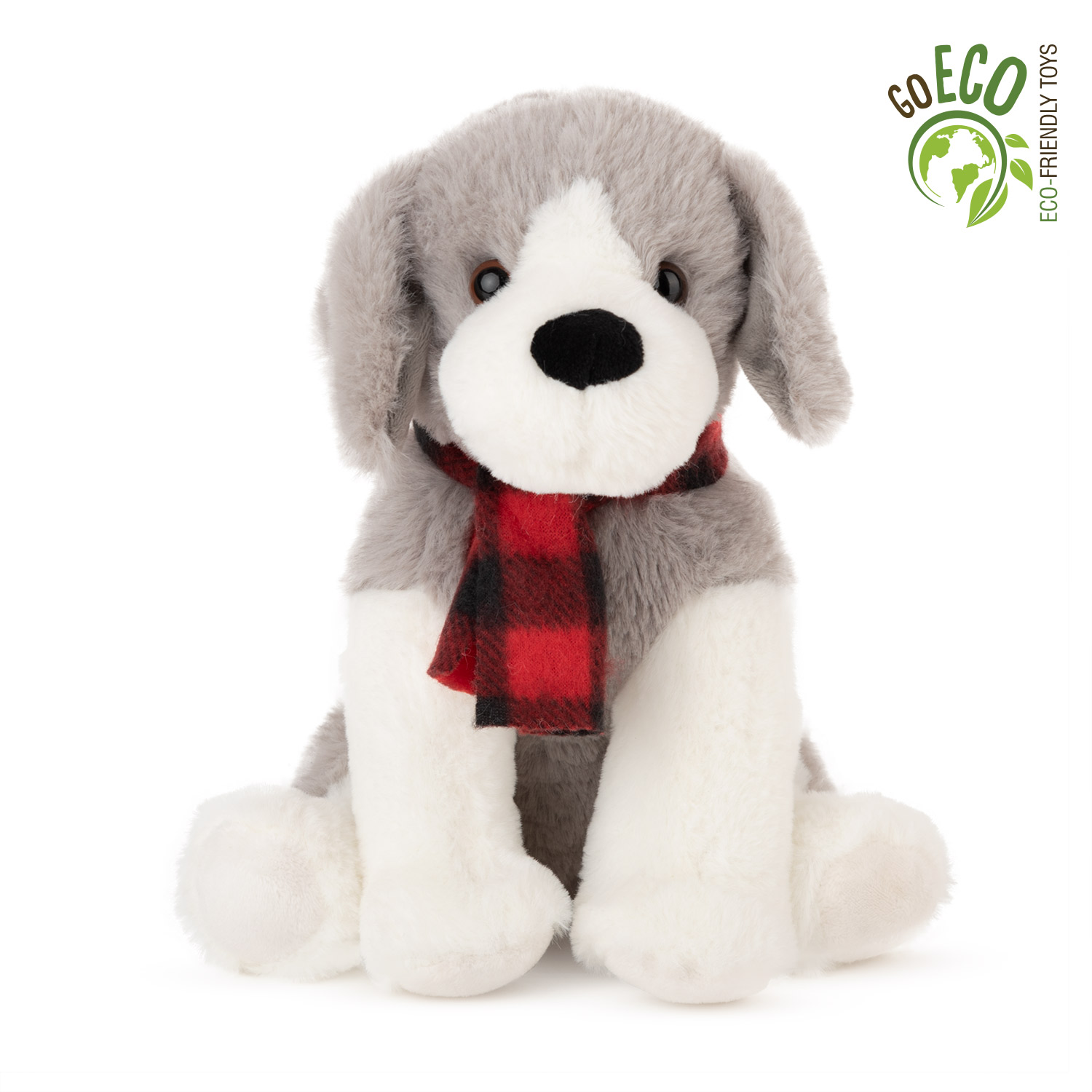 ECO Dog with scarf - Grey