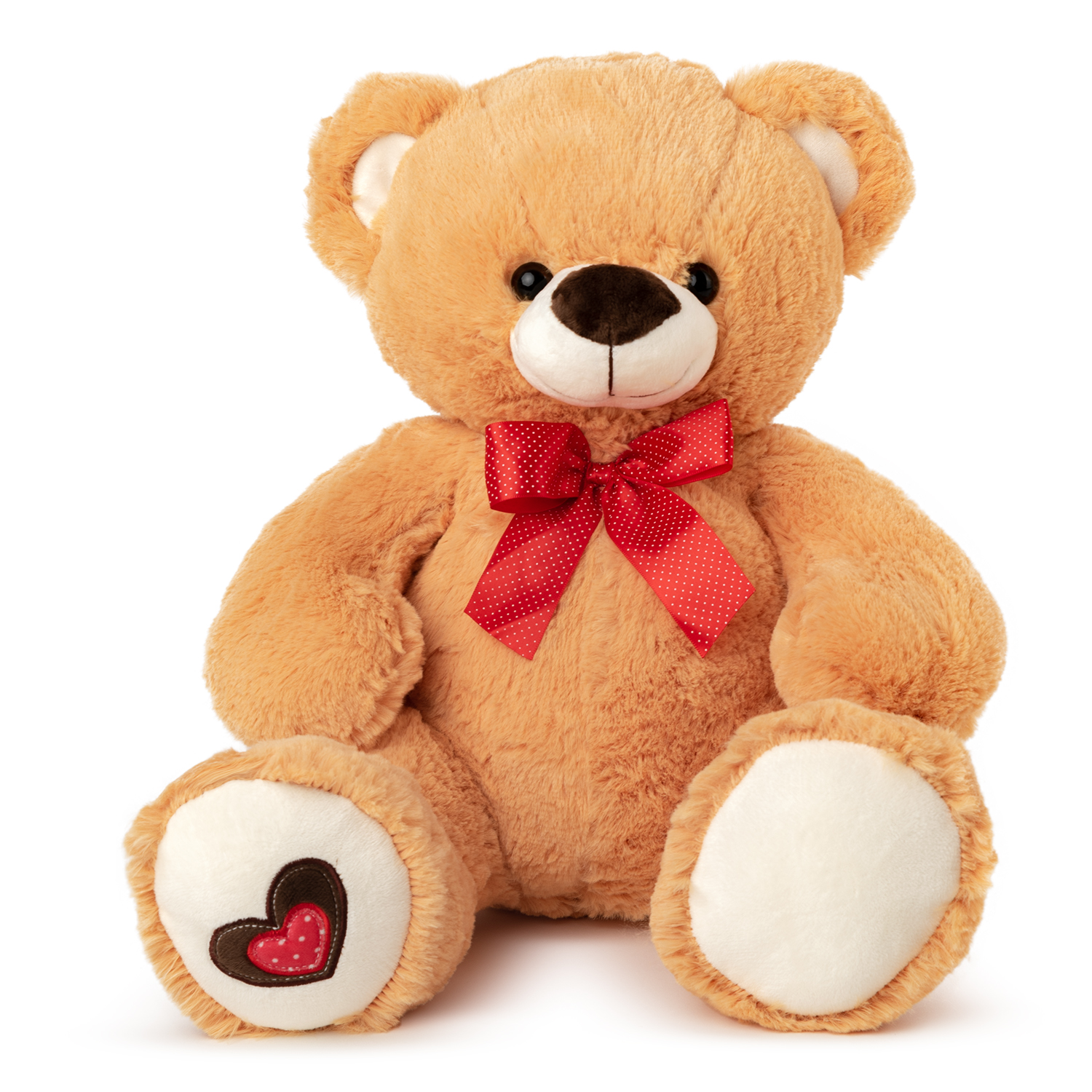 Bear with ribbon - Brown