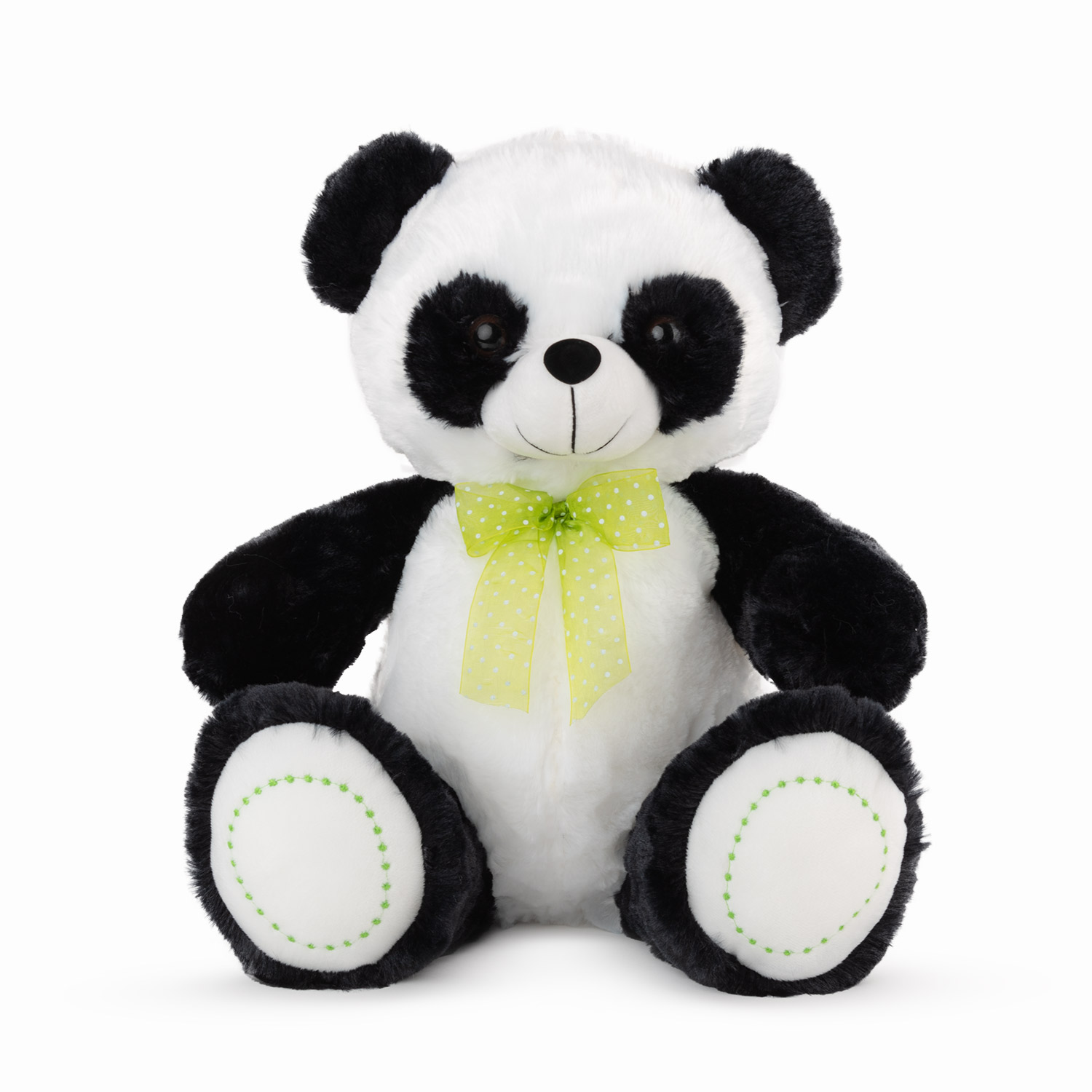 Panda with red ribbon