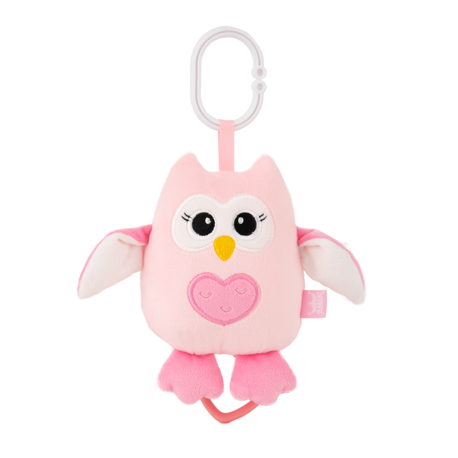 Baby musical Owl - Light Pink