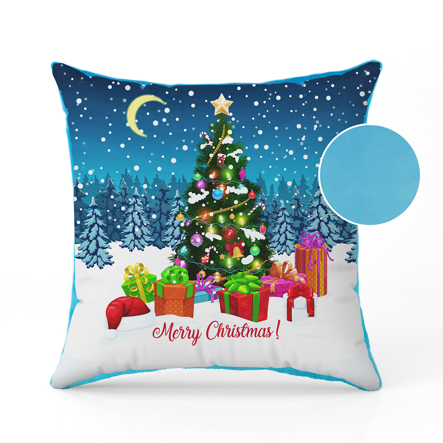 Christmas pillow with Christmas tree