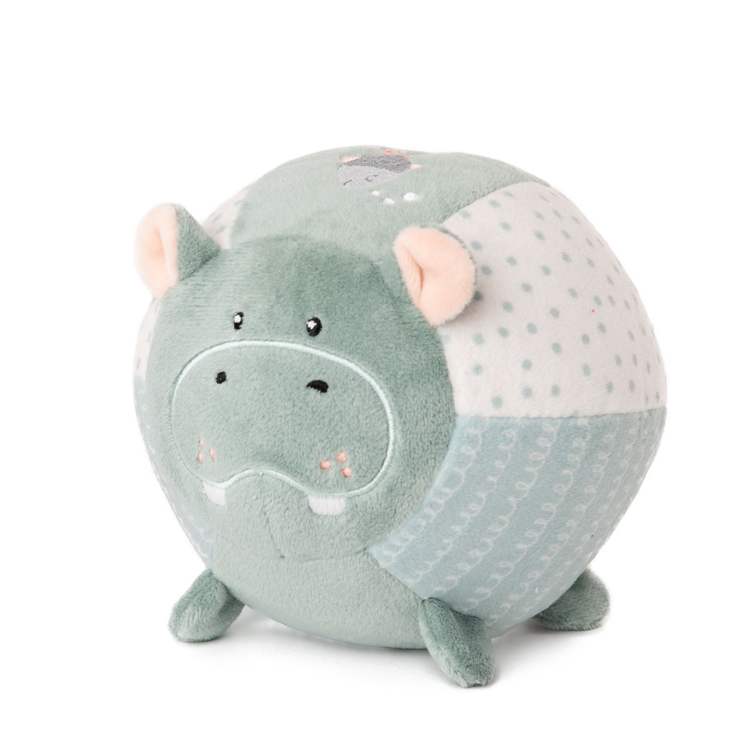 Soft baby round toy - Hippo