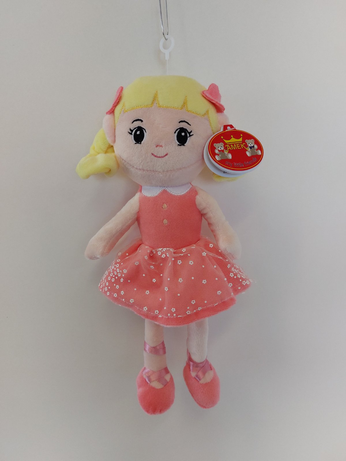 Doll - Blond with peach dress