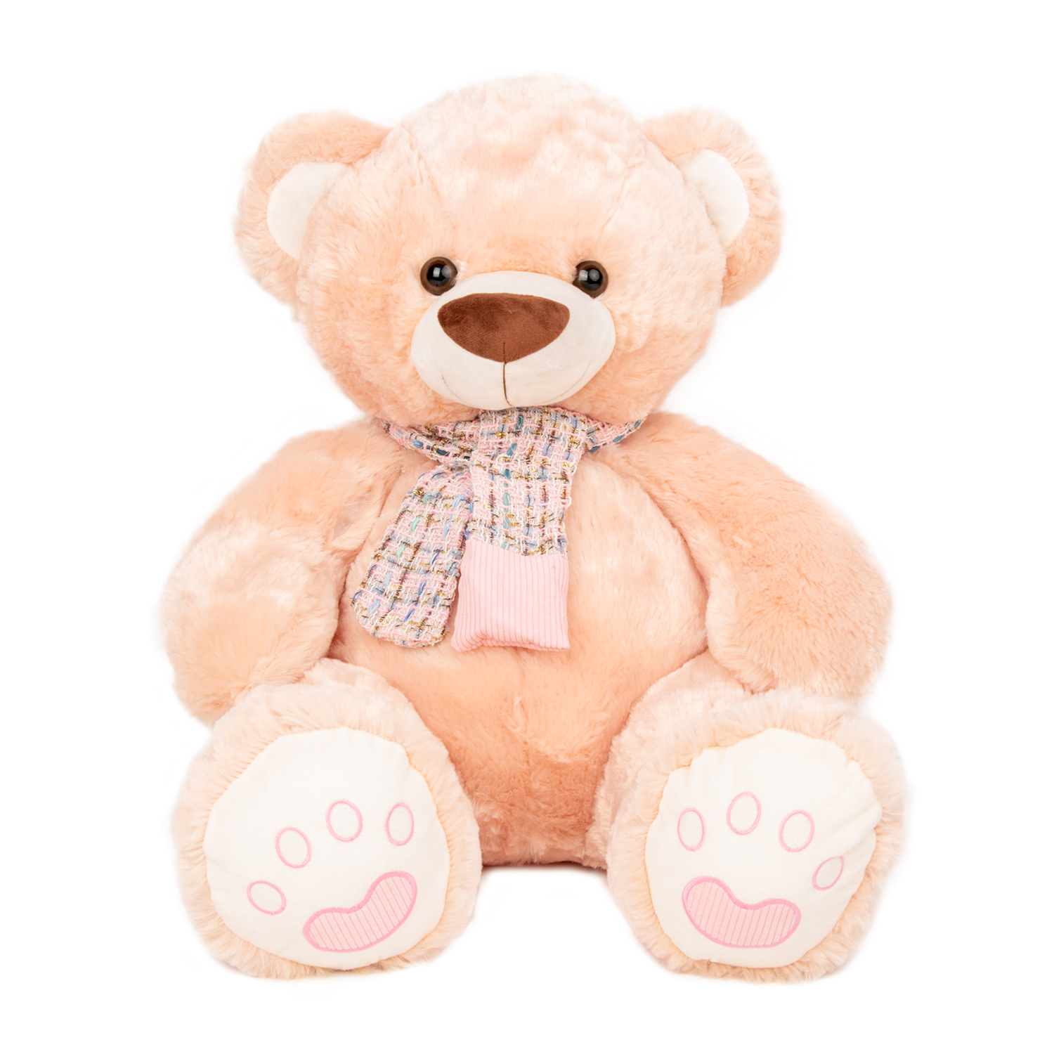 Bear with pink scarf