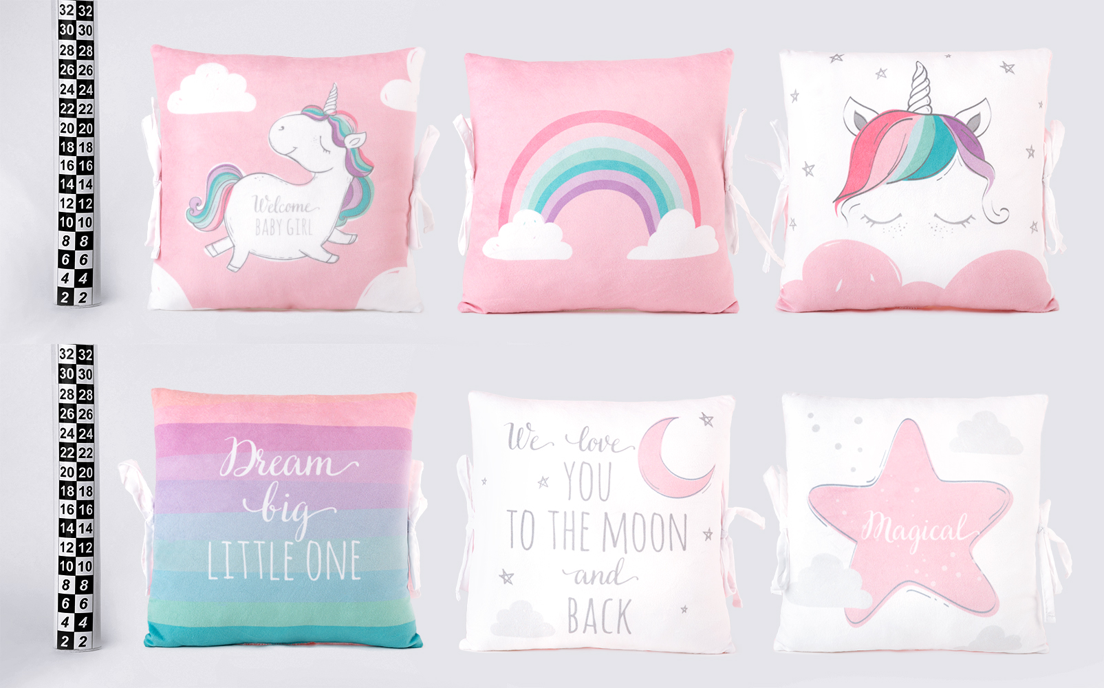 Set of 6 pillows for cot - Unicorn