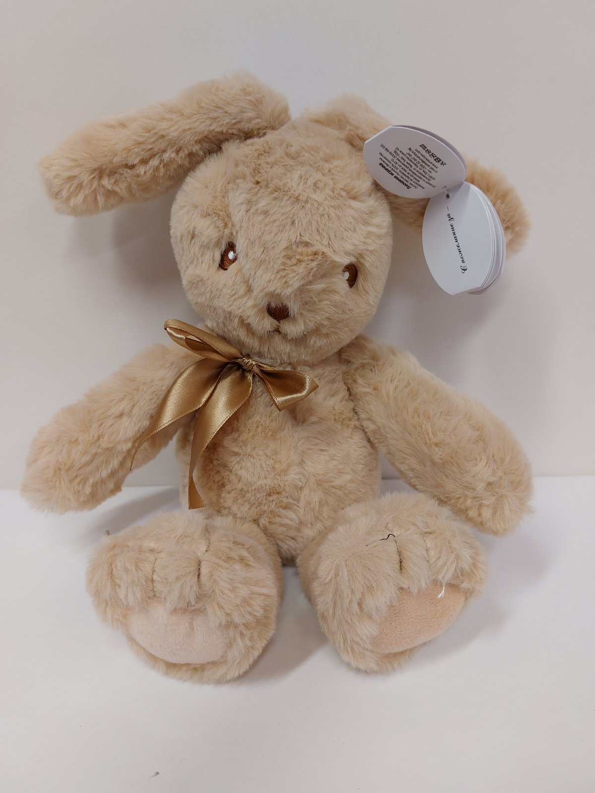 Rabbit with Ribbon - Beige