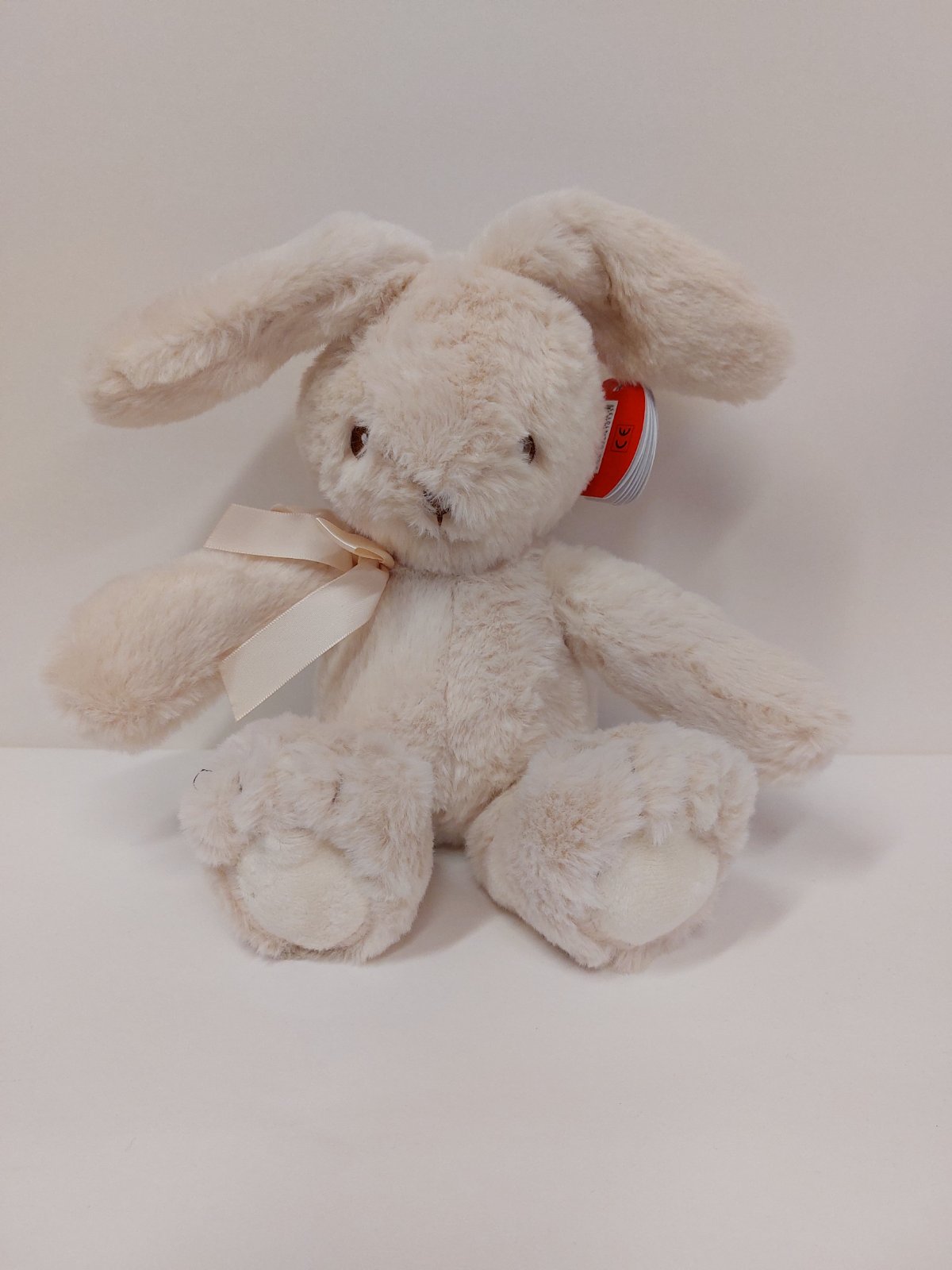 Rabbit with Ribbon - Ecru