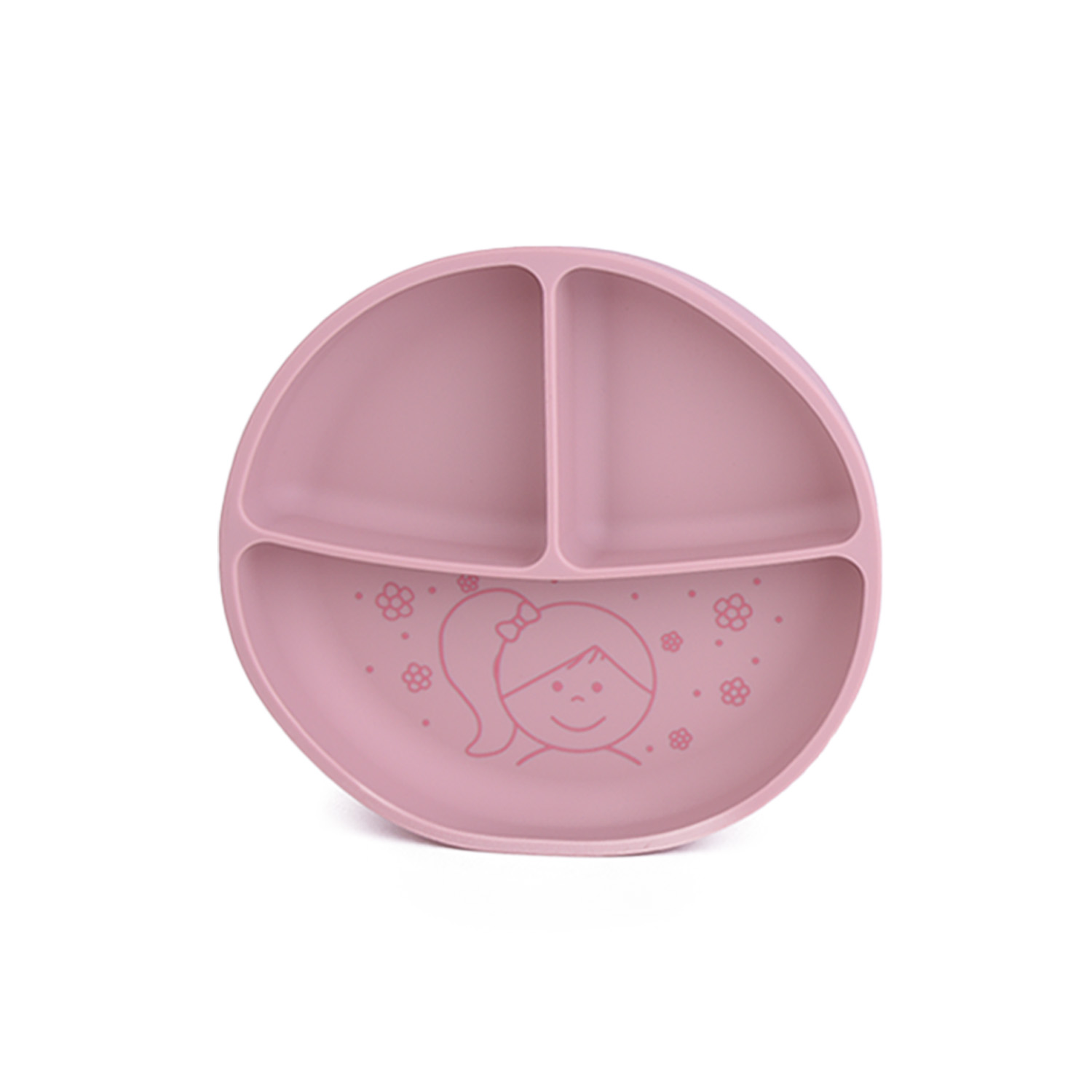 Силиконова чиния Кукла Розов