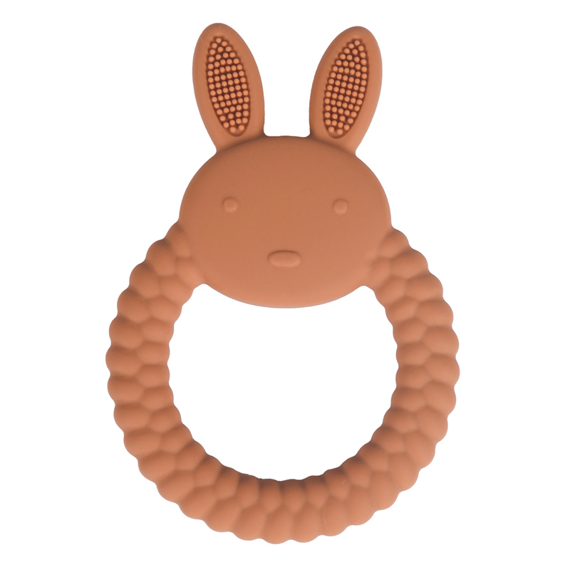 Бебешка силиконова гризалка Зайче - Брик
