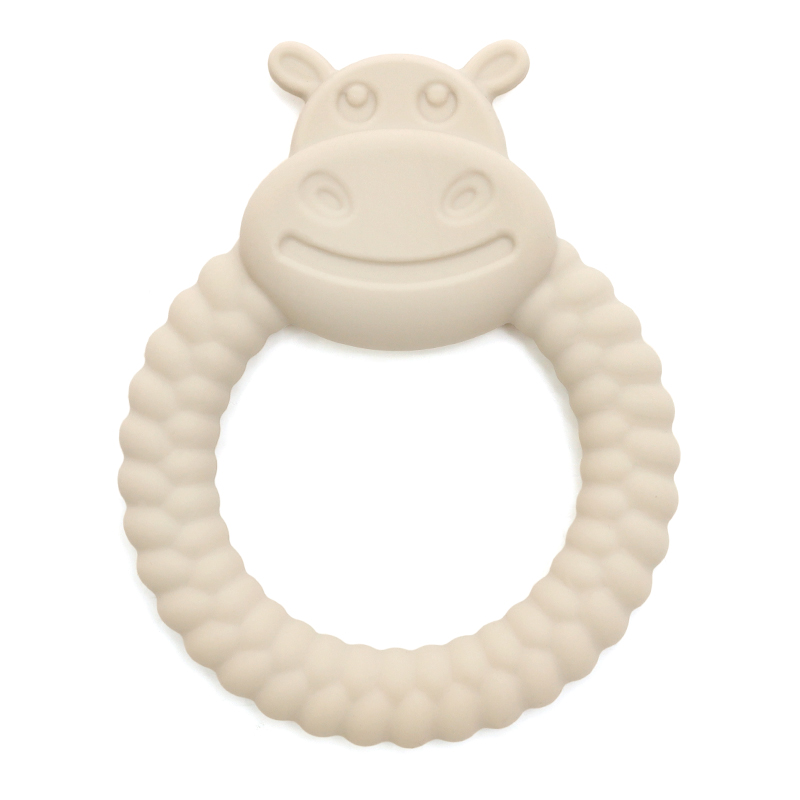 Бебешка силиконова гризалка Хипо - Бежов