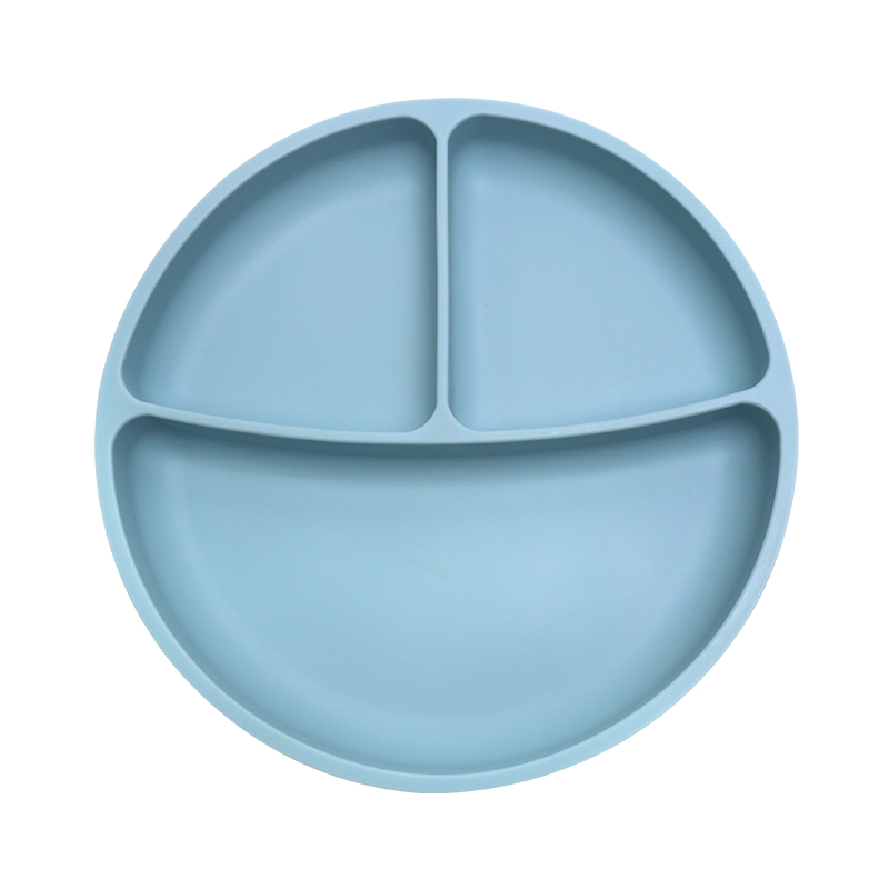 Бебешка силиконова чиния - Син